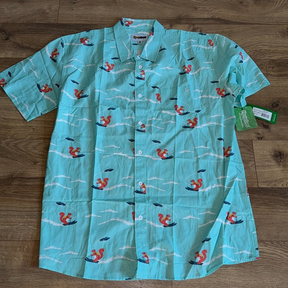 TIPSY ELVES MENS XXL BUTTON DOWN SHIRT